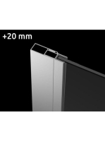 Radaway Carena U toldóprofil 20 mm, króm P01133195001 - Fürd